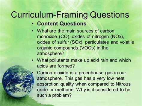 Chemistry And The Environment By Glen Drewnowski Ppt Download