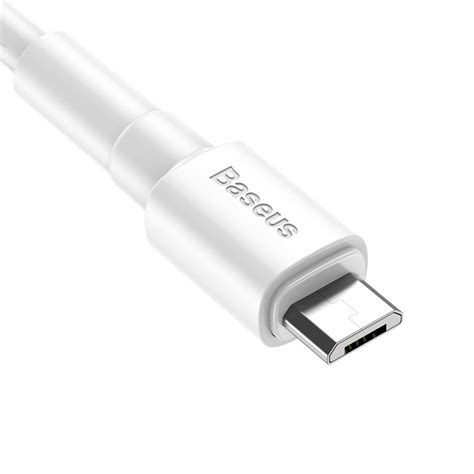 Köp BASEUS Mini Vit Micro Usb Cable 100 cm Vit TheMobileStore se