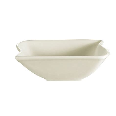 CAC China SOH 77 Soho American White Stoneware Square Bowl 32 Oz 2