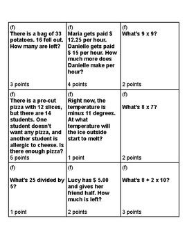 Paper Math Games by Simplicity Resources | TPT