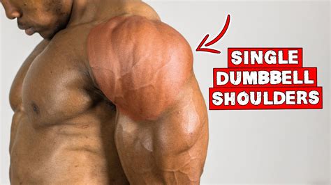 SINGLE DUMBBELL SHOULDER WORKOUT NO BENCH YouTube