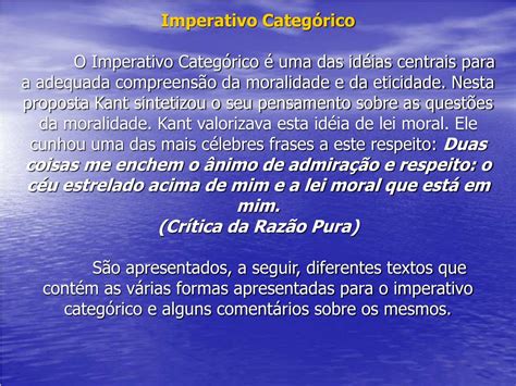 O Que é Imperativo Categórico - O Que é Imperativo Categórico - GITEDU