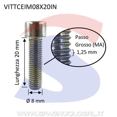 Vite Tcei Inox Totalmente Filettata X Mm Viti Vittceim X In