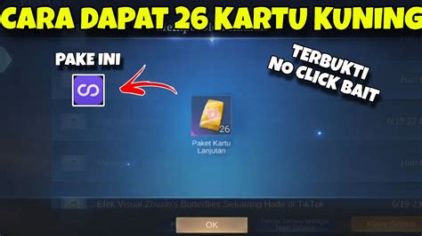 26 KARTU KUNING GRATIS BURUAN AMBIL AUTO DAPET SKIN EPIC LIMITED DI