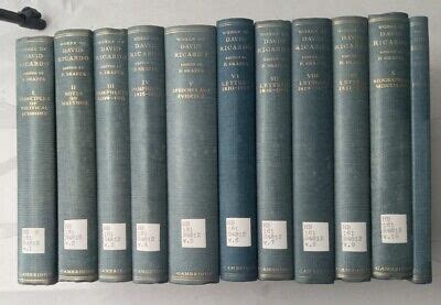 The Works And Correspondence Of David Ricardo 11 Volume Set EBay