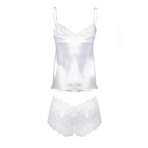 L Ensemble Sexy Aga DKaren Lingerie Sexy Couleur Blanc Taille Bas 42