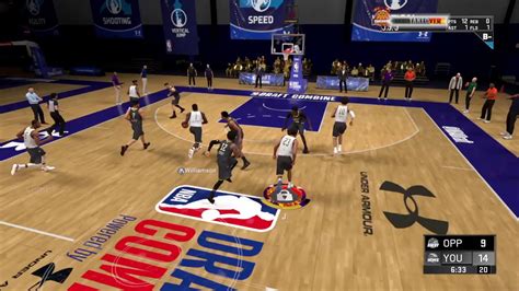 NBA 2K20 OUTSCORING AT THE DRAFT COMBINE YouTube