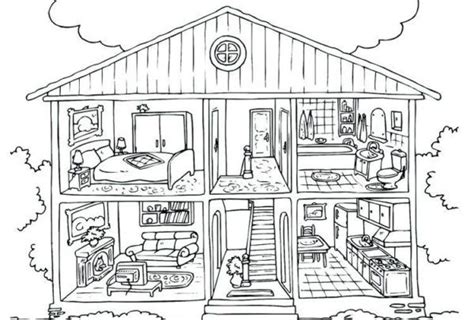 Barbie Dream House Coloring Pages | New Images Free Printable | House ...