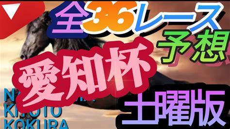 【競馬予想】1月13日 土曜日全36レース注目馬 軸馬予想、愛知杯【平場予想】 Youtube