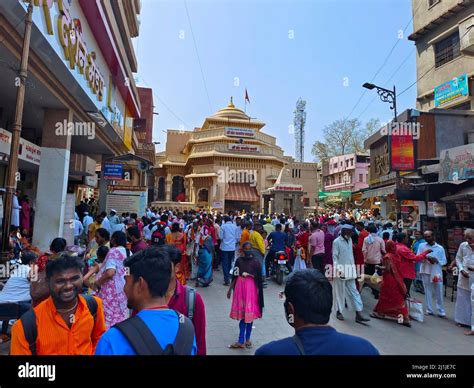 Pandharpur India 26 February 2022 Vitthal Temple At Pandharpur Vitthal Rukmini Temple