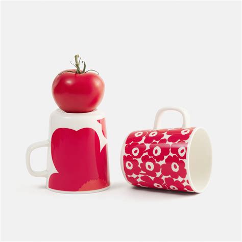 Marimekko Iso Unikko Red White Mug Anniversary Edition Marimekko