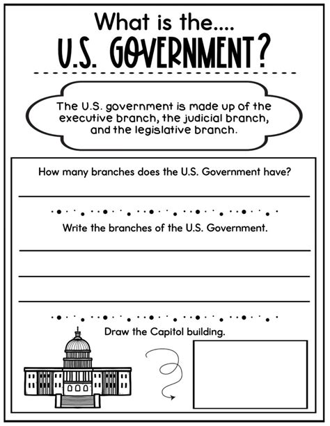 What Is The Us Government Worksheets Reading Comprehension