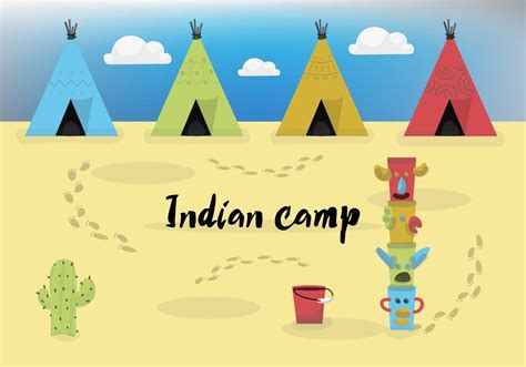 Vector Indian Camp - Download Free Vector Art, Stock Graphics & Images