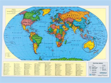 Kindergarten Homeschool Wall Maps Classroom Map Color World Map