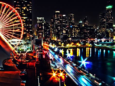 Navy Pier Chicago Skyline At Night Navy Pier Chicago Skyli Flickr