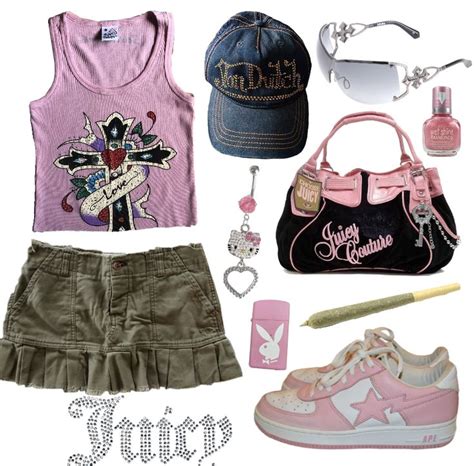 2000s Fashion Aesthetic Y2k Ugg Juicy Couture Cute Sexy Outfit