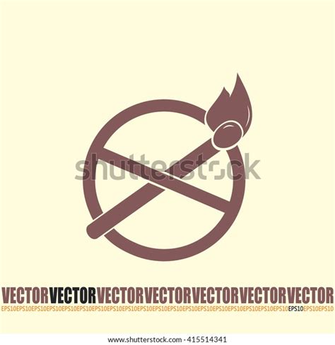 No Naked Flame Warning Sign Vector เวกเตอรสตอก ปลอดคาลขสทธ 415514341 Shutterstock