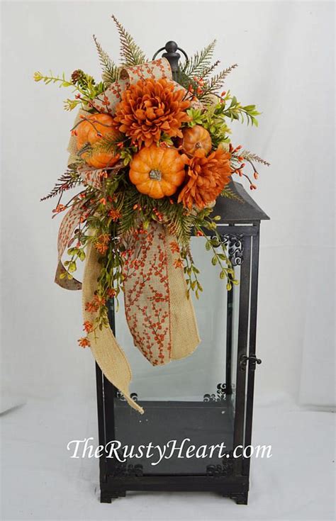 Fall Lantern Swag For A Stunning Autumn Centerpiece