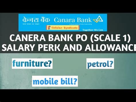 Canara Bank Po Officer Scale Salary Allowance And Other Benefits