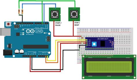 Arduino Stopwatch With LCD Display