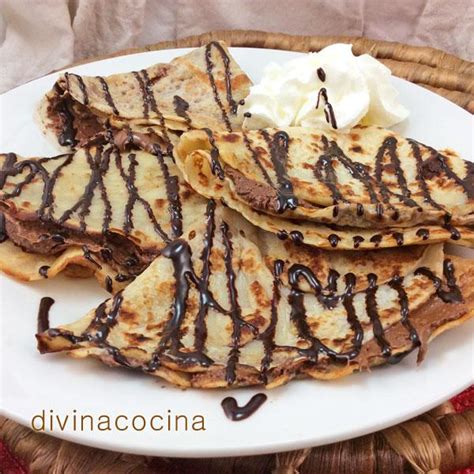 Crepes De Chocolate Receta De DIVINA COCINA