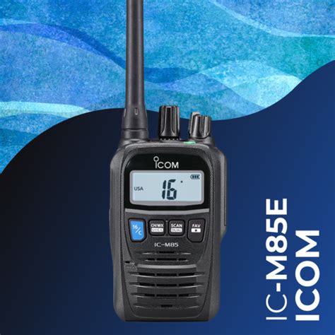 ICOM IC M85E VHF Compacte Draagbare Marifoon Met Kanalen PMR