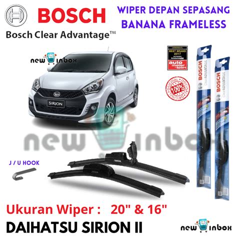 Jual Wiper Depan Mobil DAIHATSU SIRION II NEW SIRION Sepasang