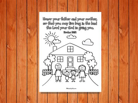 Honor Your Father And Mother Printable Exodus Ministryark