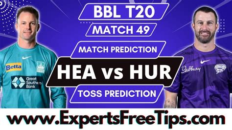 BBL T20 2023 Brisbane Heat Vs Hobart Hurricanes Match Prediction HBH