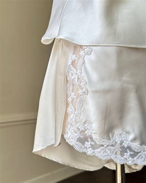 Victorias Secret Lingerie Set Includes Satin Camisole Matching Satin Shorts Etsy