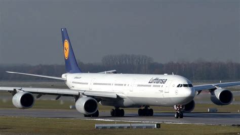 Lufthansa Airbus A Takeoff At Munich Airport D Aihe Youtube