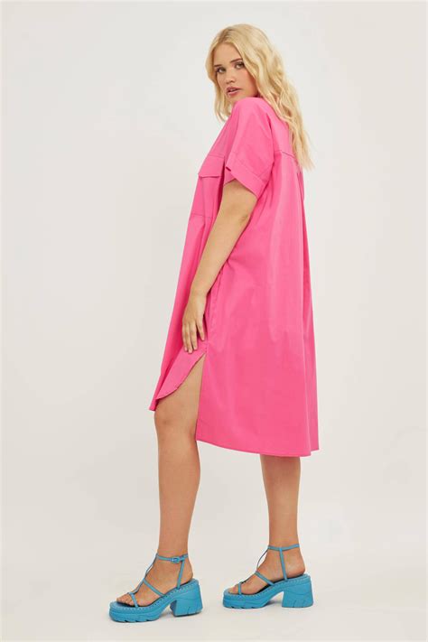 Mat Fashion Blousejurk Fuchsia Wehkamp