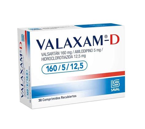 Valaxam D 160 5 12 5Mg Comprimidos FarmaciaRD