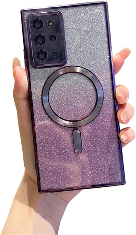 Doowear Galaxy S20 Ultra Case Magnetic Glitter Compatible With Magsafe Anti