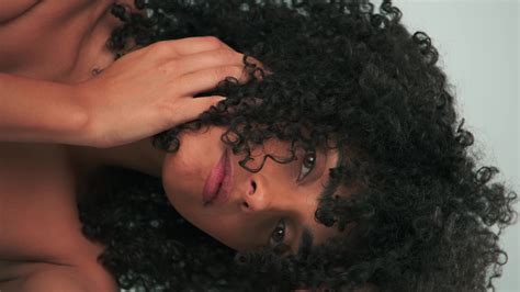 curly hair stock video footage