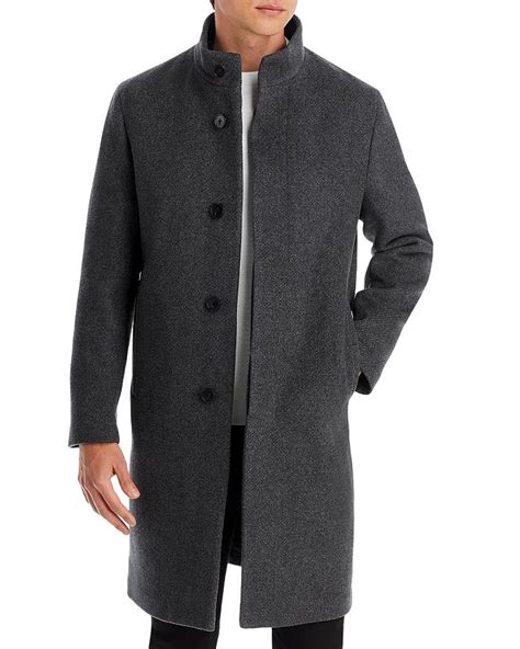 Theory Belvin Stand Collar Wool Overcoat Bloomingdales