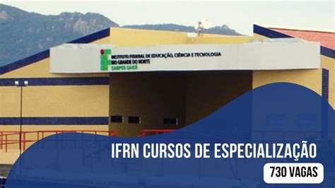 IFRN oferece vagas para cursos gratuitos de especialização 2023