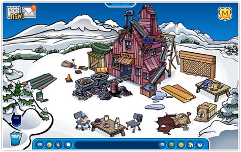 Club Penguin Construction Starts At The Mine Club Penguin Cheats