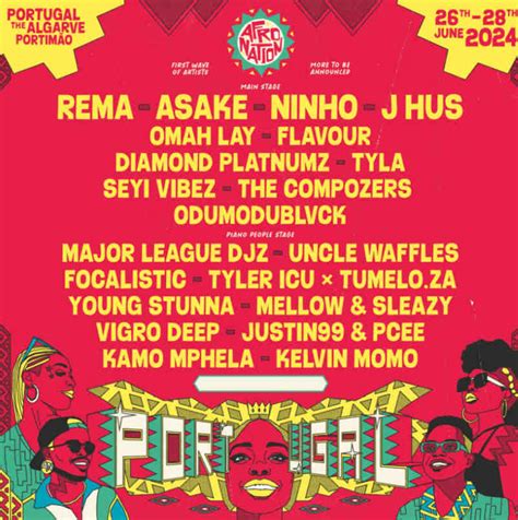 Afronation Drops Portugal Lineup Music Tv