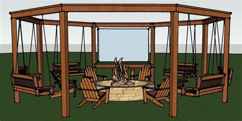 Tutorial Build An Amazing Diy Pergola And Fire Pit With Swings The