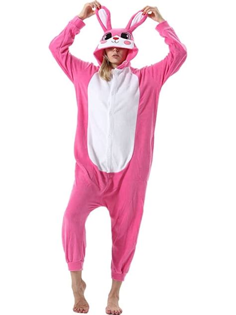 Pink Bunny Rabbit Onesie Onesie Pajamas