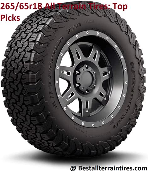 265/65r18 All Terrain Tires: Top Picks-:Complete Guide