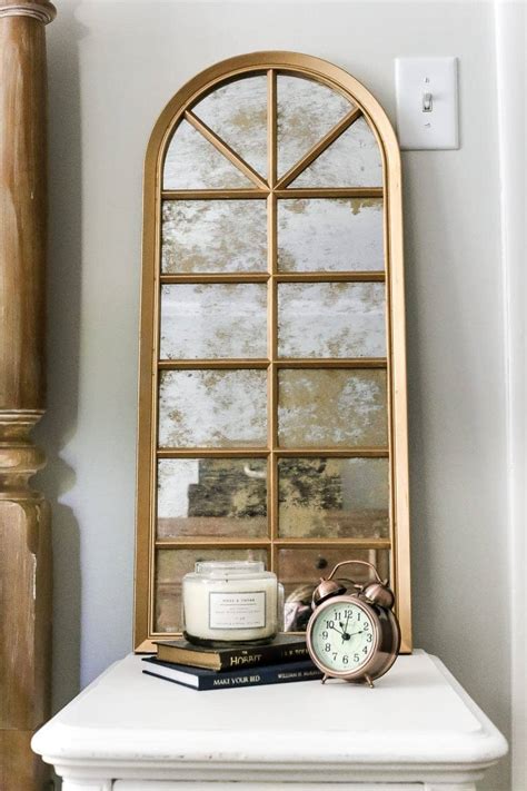 Diy Aged Gold Antique Mirror Makeover Bless Er House