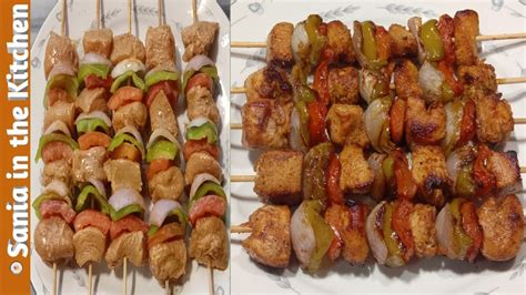 Chicken Shashlik Sticks Recipe Restaurant Style Shashlik Stick Recipe