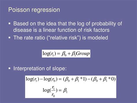 Ppt Lecture 21 Poisson Regression Log Linear Regression Powerpoint