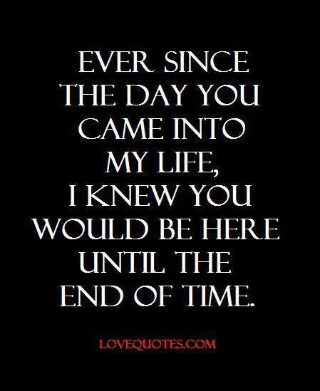 Until The End Of Time - Love Quotes