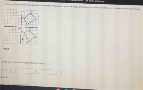 Solved Grades And Attenda Use Coordinate Notation To Describe The