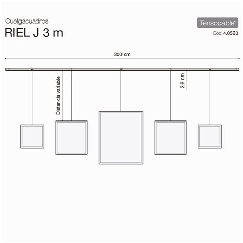 Kit Cuelga Cuadros Con Riel J Mts Temacasa