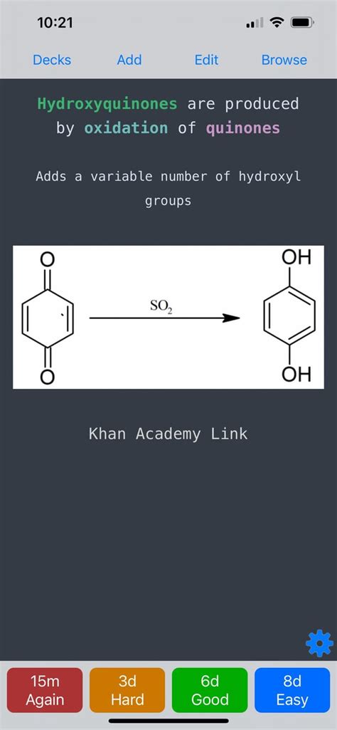 Oxidation of quinones : r/Mcat 