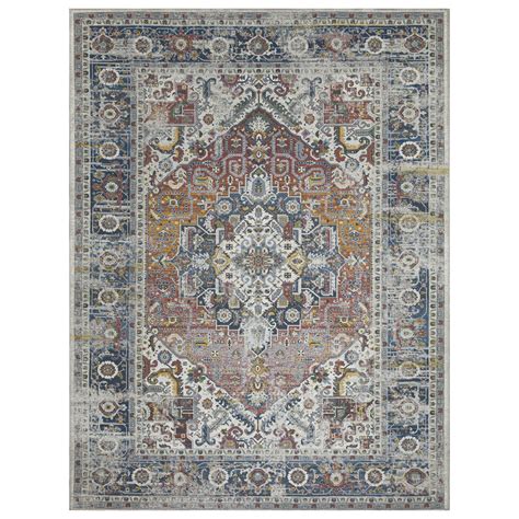 Ottomanson Machine Washable Cotton 5x7 Flatweave Area Rug for Living ...